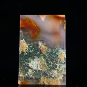 Golden Radiance & Emerald Mist Agate Peace Pendant