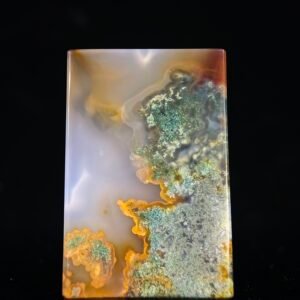 Emerald Shadow & Golden Glow Agate Peace Pendant