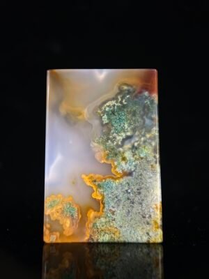 Emerald Shadow & Golden Glow Agate Peace Pendant