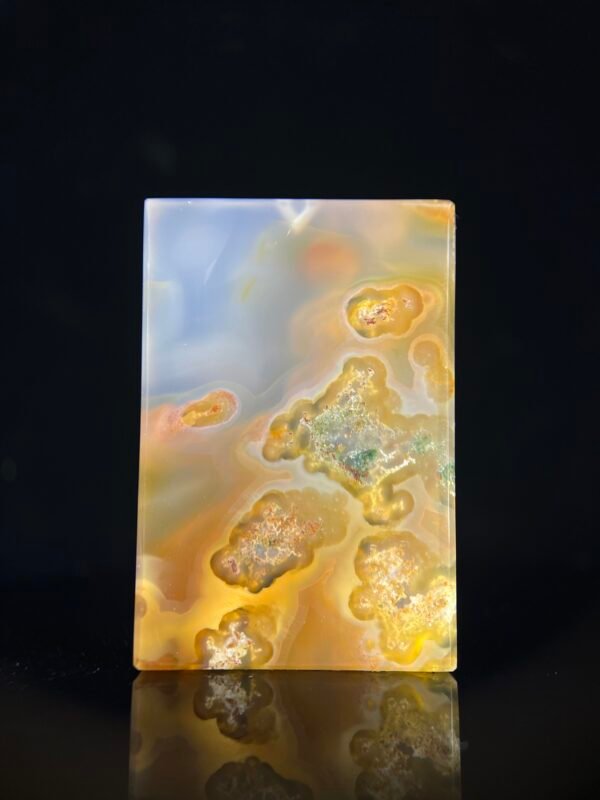 Aurora Vein Agate Serene Peace Pendant