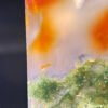 Golden Radiance & Emerald Mist Agate Peace Pendant