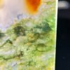 Golden Radiance & Emerald Mist Agate Peace Pendant