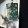 Moss Agate Peace Pendant: Verdant Landscape