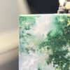 Moss Agate Peace Pendant: Verdant Landscape