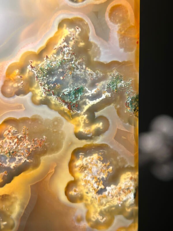 Aurora Vein Agate Serene Peace Pendant
