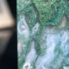 Emerald Shadow Forest Agate Peace Pendant