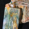 Agate Peace Pendant: Fantasy Landscape