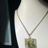 Agate Peace Pendant: Fantasy Landscape