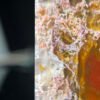 Flame Shadow & Golden Vein Agate Peace Pendant