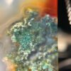 Emerald Shadow & Golden Glow Agate Peace Pendant